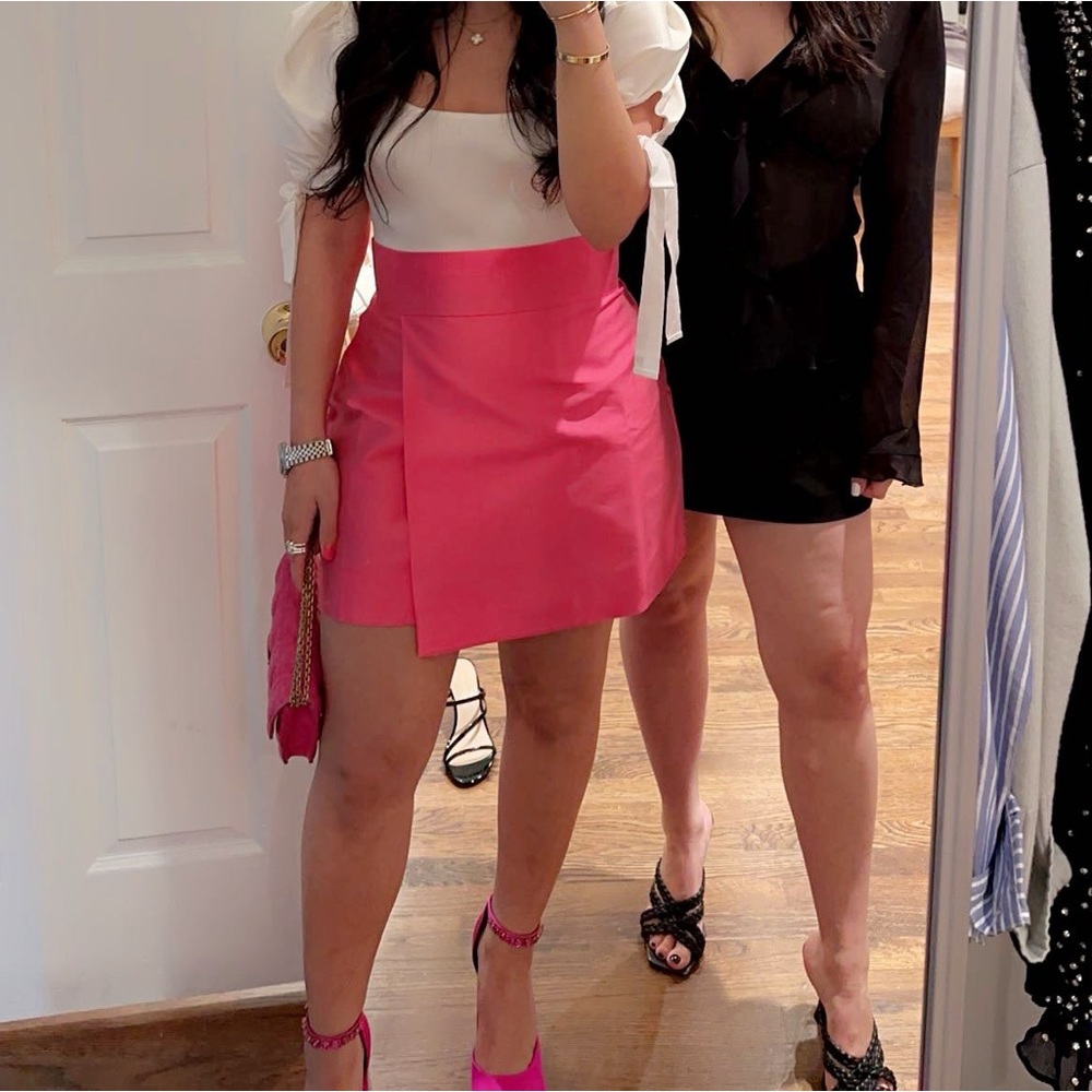 Pink SKIRT Ronna Silk Blend Mini Skirt